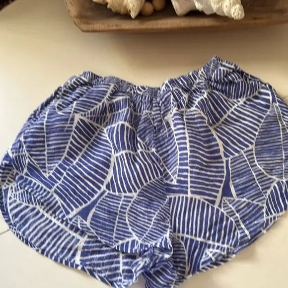 Vitamin A Linen Lagoon Palm Shorts Large - Picture 6 of 7